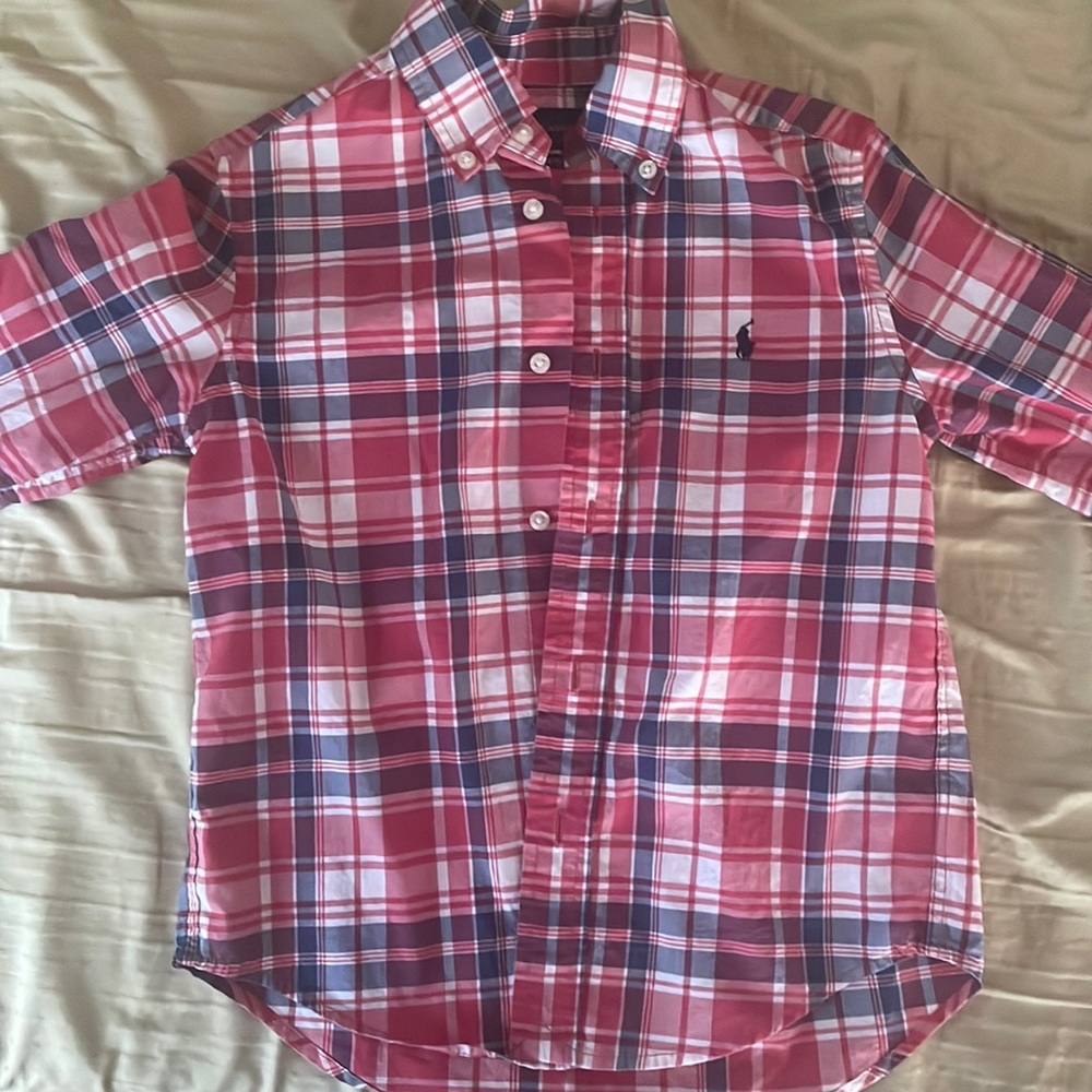 Ralph Lauren button down long sleeved shirt youth size 5